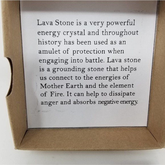 Lava Stone NEW Crystal Energy Mother Earth Bracelo - Picture 4 of 5